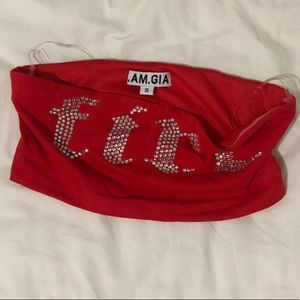 IAMGIA Fire Bedazzled Top